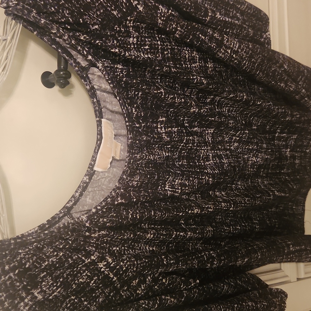 Used Michael Kors Women's Black and White Top